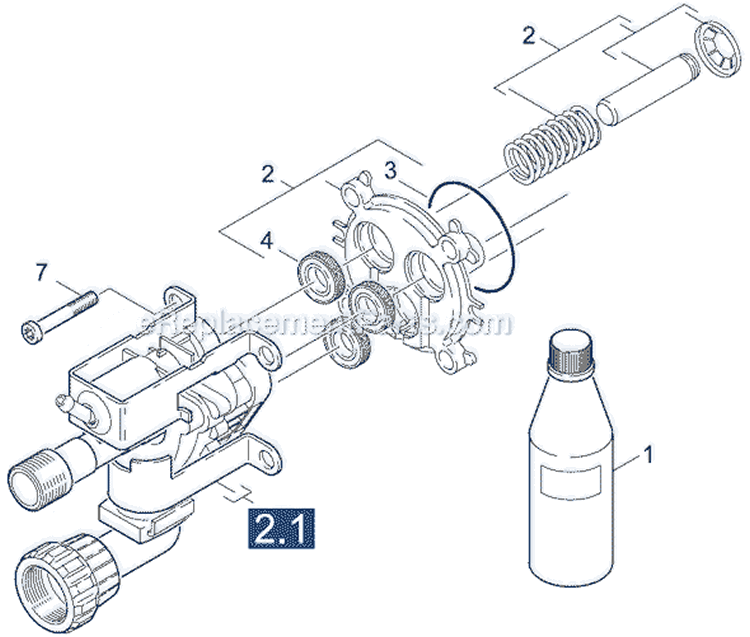 Page D Diagram and Parts List for K272 K 270 1.227-115.0 Karcher Pressure Washer